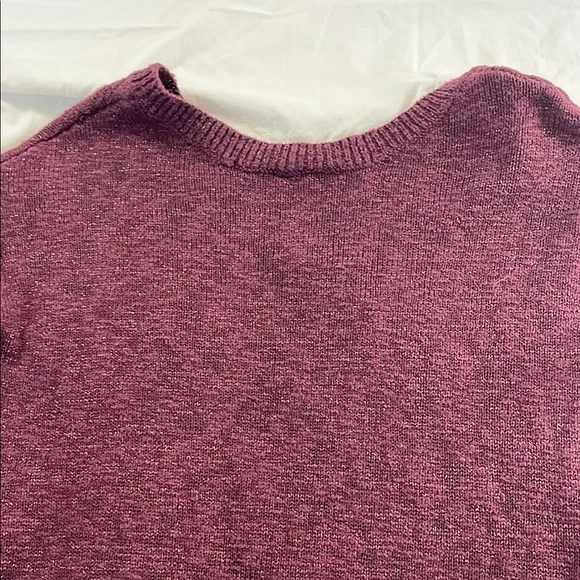 American Eagle Outfitters Rich Burgundy V-Neck Sweater - Picture 9 of 11